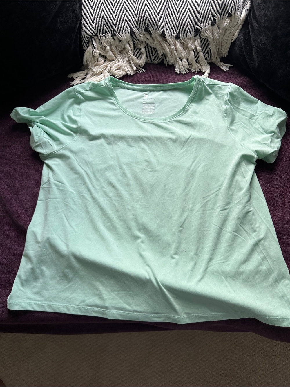 all in motion Mint Scoop Neck Short Sleeve Tee